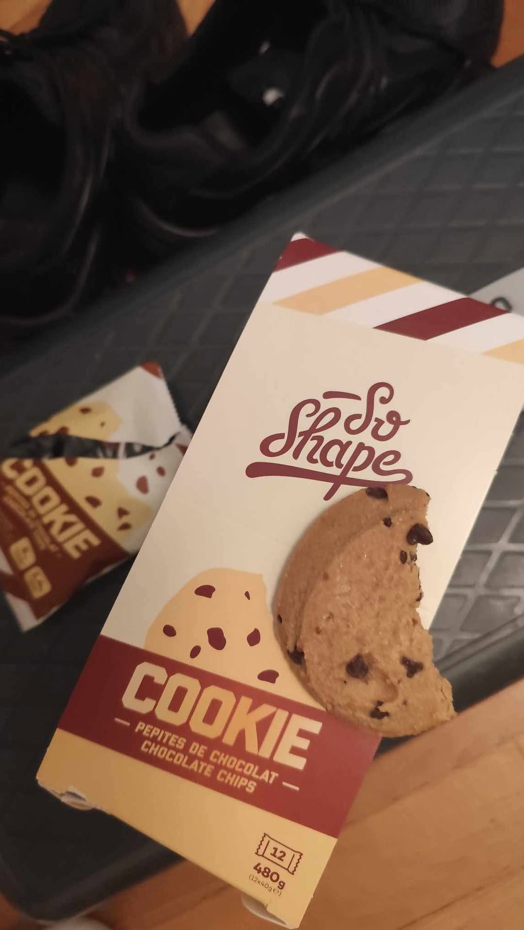 Instagram post by @nekogrouch for So Shape. Caption reads: 🍪J’ai enfin trouvé LE cookie parfait pour....
