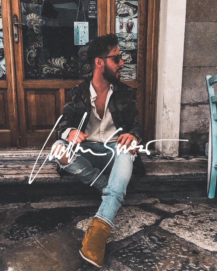 Instagram post by @luckasnow for Men’s Fashion. Caption reads: Sicilian street vibe…
Luckasnow 23/Sicily 
…
Where....