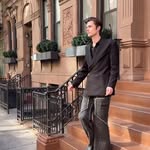 Instagram post by @dylkelly for Jimmy Choo. Caption reads: Puff, puff, pass me @jimmychoo’s Eliot Slippers!....