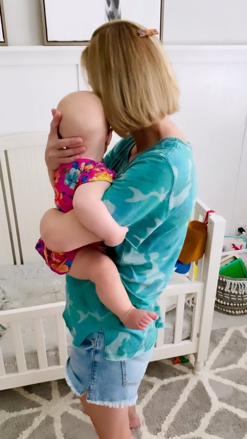 Instagram post by @blondebellebabyshell for Squatty Potty. Caption reads: [...] 🤣 Oh, well, at least I’ve got my Squatty....