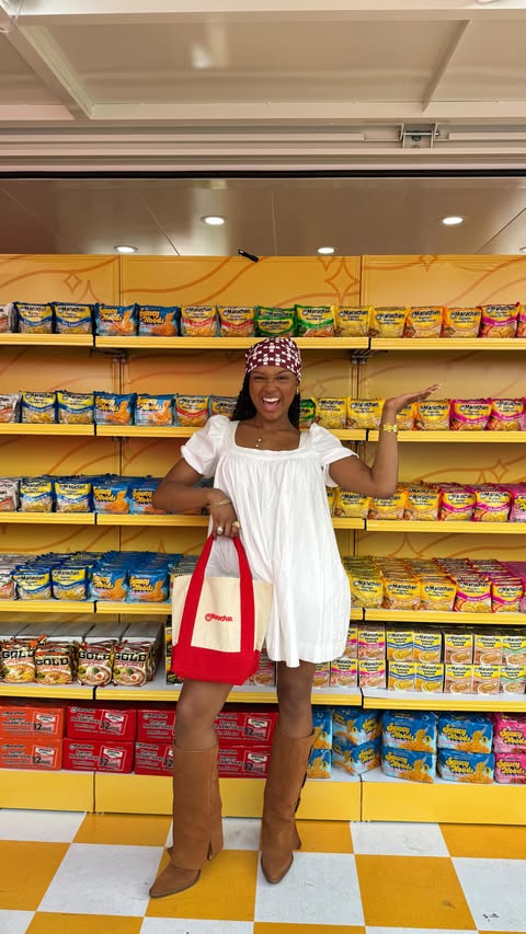 Instagram post by @_thtblasiangirl for Maruchan. Caption reads: [...] this weekend check out MARUMART by....
