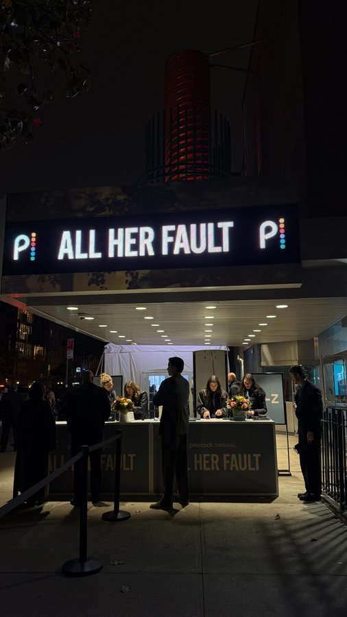 Instagram post by @audreytrullinger for Peacock. Caption reads: #peacockpartner YOU GUYS NEED TO WATCH ALL 8....