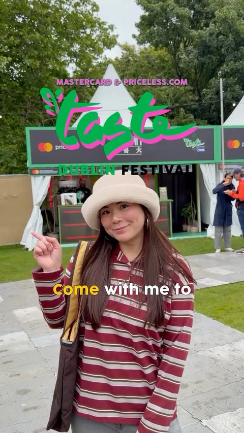 Instagram post by @eatdrinkdub for Mastercard. Caption reads: [...] Come with me to @tasteofdublin with....