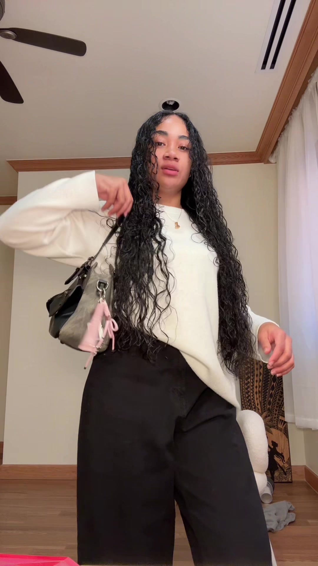TikTok post by @lofi._ for Fenty. Caption reads: @maybelline @fentyhair.