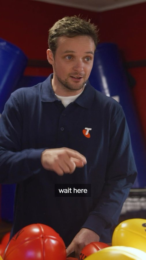 Instagram post by @dylbuckley for Telstra. Caption reads: Had a blooody ripping time spending the afternoon....