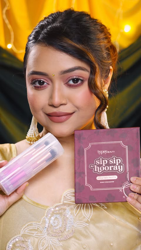 Instagram post by @snehanjana03 for Typsy Beauty. Caption reads: Bridesmaid duty calling 💖✨😍
Using @typsybeauty....