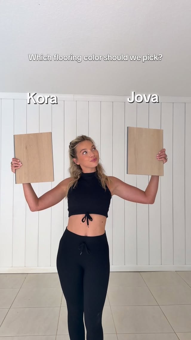 Instagram post by @alisonbowles for Flooret. Caption reads: It all came down to Kora & Jova... @shopflooret....