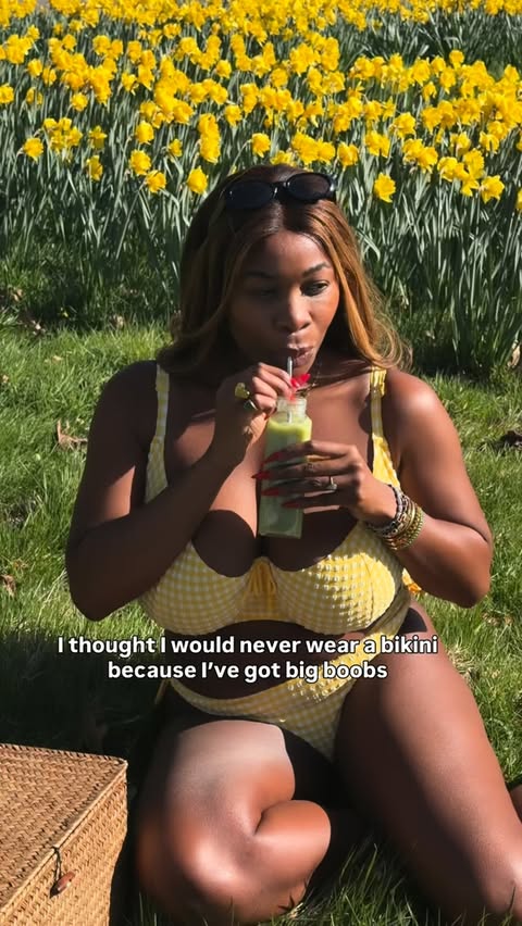 Instagram post by @jackieadedeji for Curvy Kate. Caption reads: Promise you: it’s not your bust that’s the....