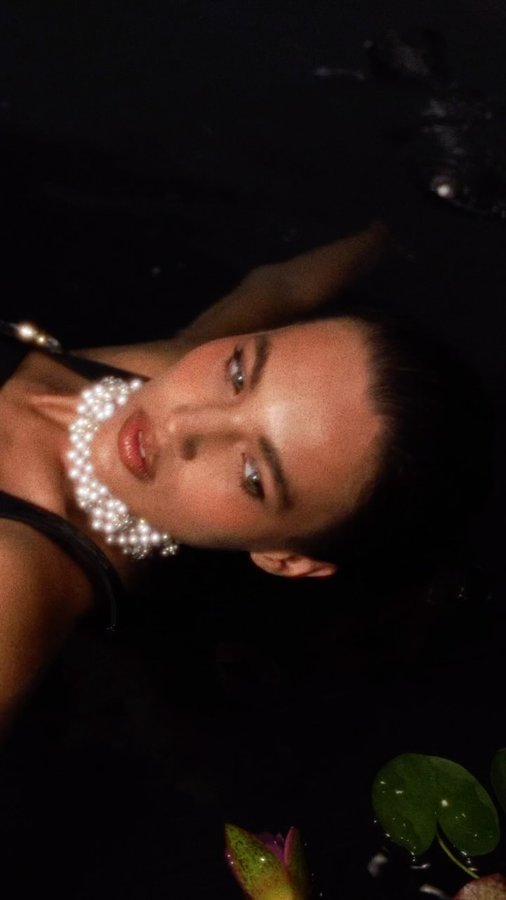 Instagram post by @beatricebalaj for Chrome Hearts. Caption reads: Chrome Hearts x Mikimoto [...].