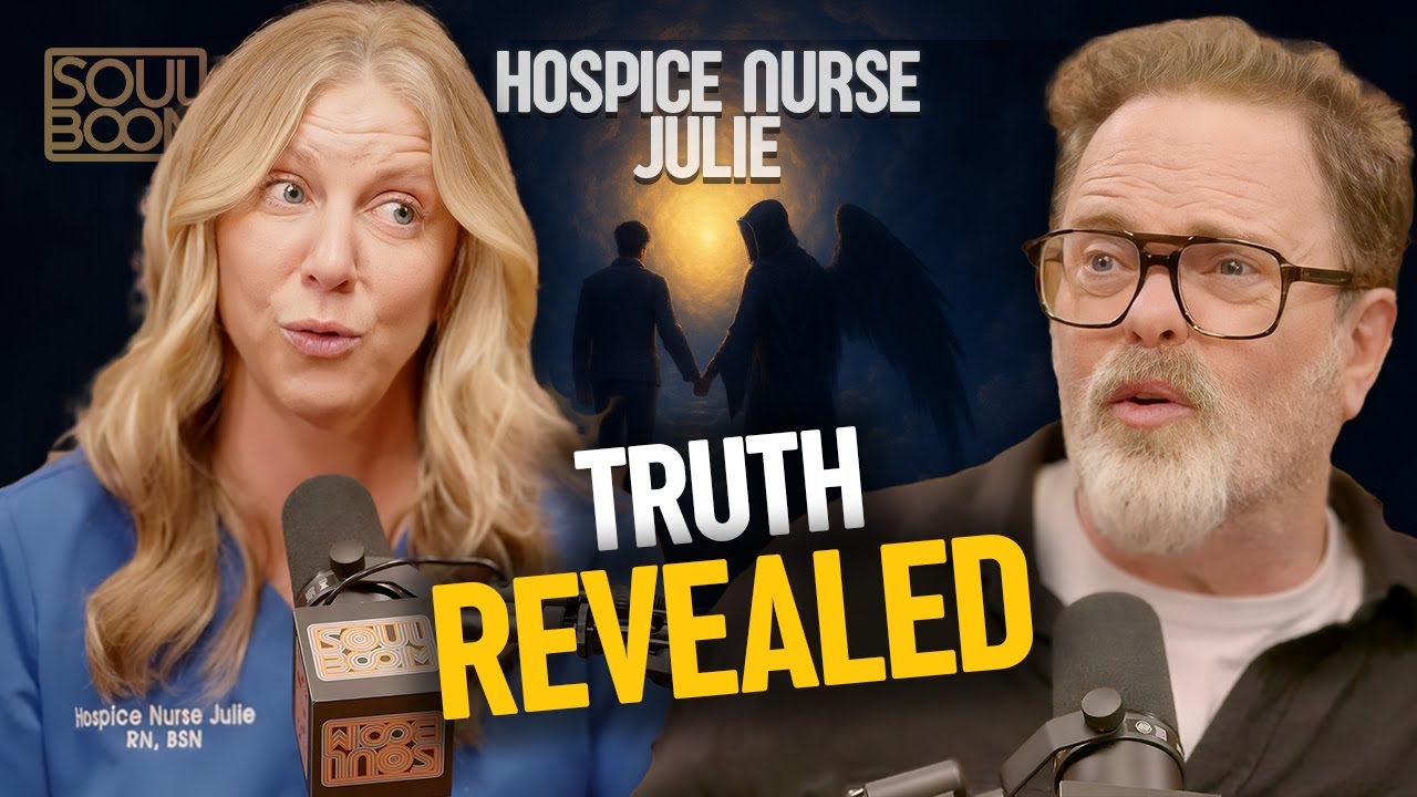 YouTube post by @SoulBoom for OneSkin. Caption reads: What Happens When We Die? (w/ Hospice Nurse Julie)....