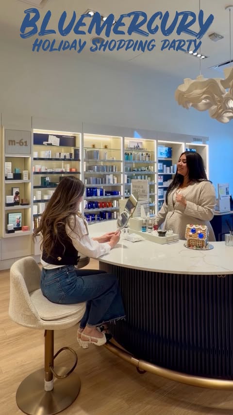 Instagram post by @chanelogy for Bluemercury. Caption reads: ྀི From November 20 to December 3, @Bluemercury is....