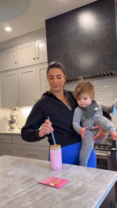 Instagram post by @grace.n.white for Oath Nutrition. Caption reads: [...] protein as a busy mom.🤍 The new....