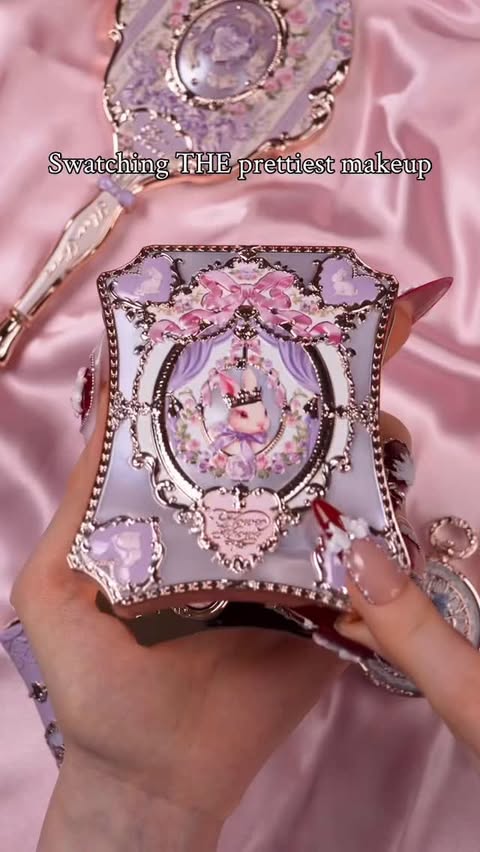 Instagram post by an influencer for Flower Knows Cosmetics. Caption reads: Would you wear bunny themed makeup? I think this....