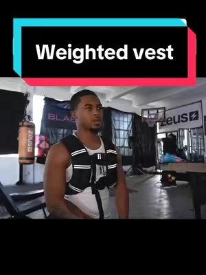 TikTok post by @_losfit25 for Zelus Fitness. Caption reads: [...] #weightloss #weightedvest @ZELUS Fitness.