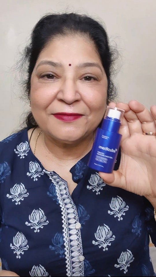 Instagram post by @anitapratapsingh for Medicube. Caption reads: [...] everything This serum from....