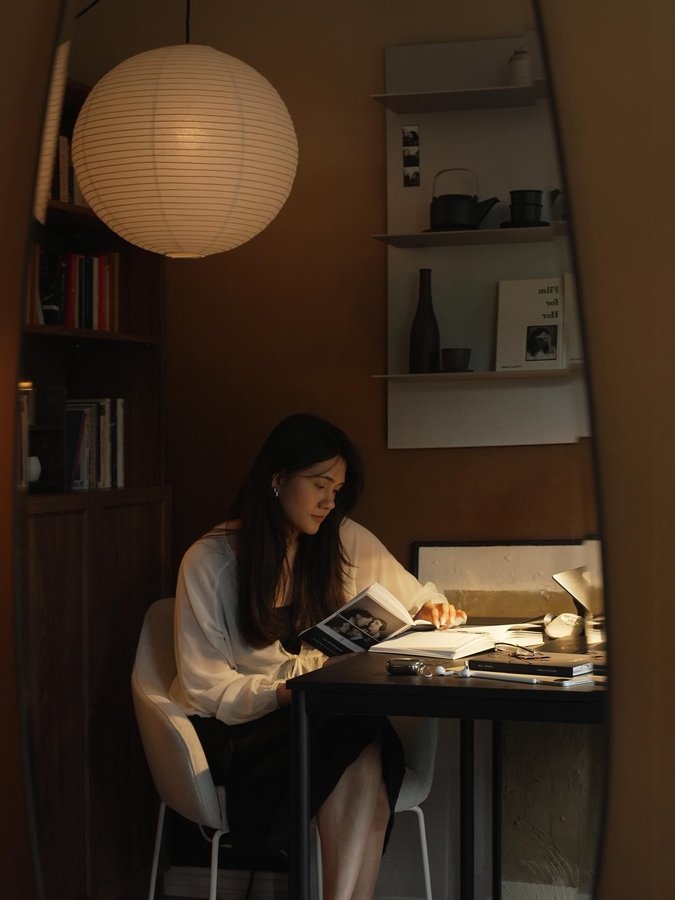 Instagram post by @taros__house for ferm LIVING. Caption reads: [...] the timeless Lager wall shelf from....