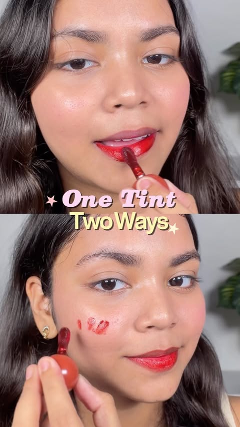 Instagram post by @vaishnavi.ugc for Daily Life Forever 52. Caption reads: One tint, two ways 💋✨ The Lipsy Tint by Forever52....
