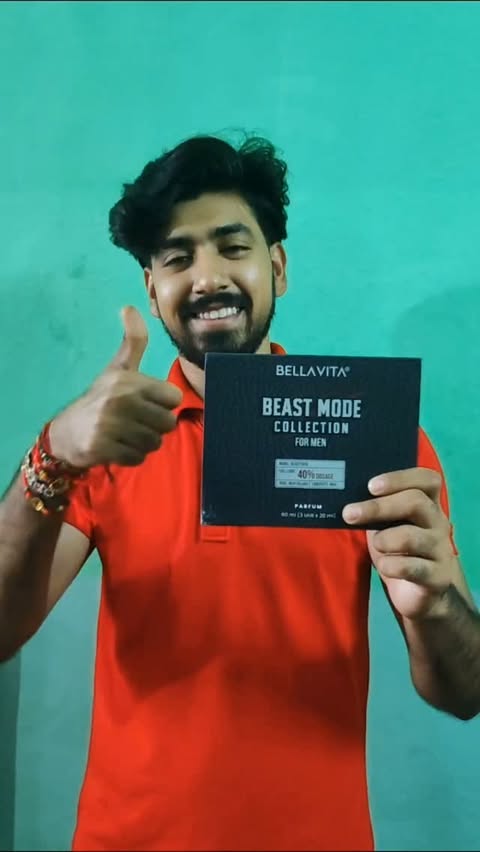 Instagram post by @ahaan_rajput5626 for BELLAVITA. Caption reads: Bella Vita Beast Mode 😍❤ | Oud Supreme....