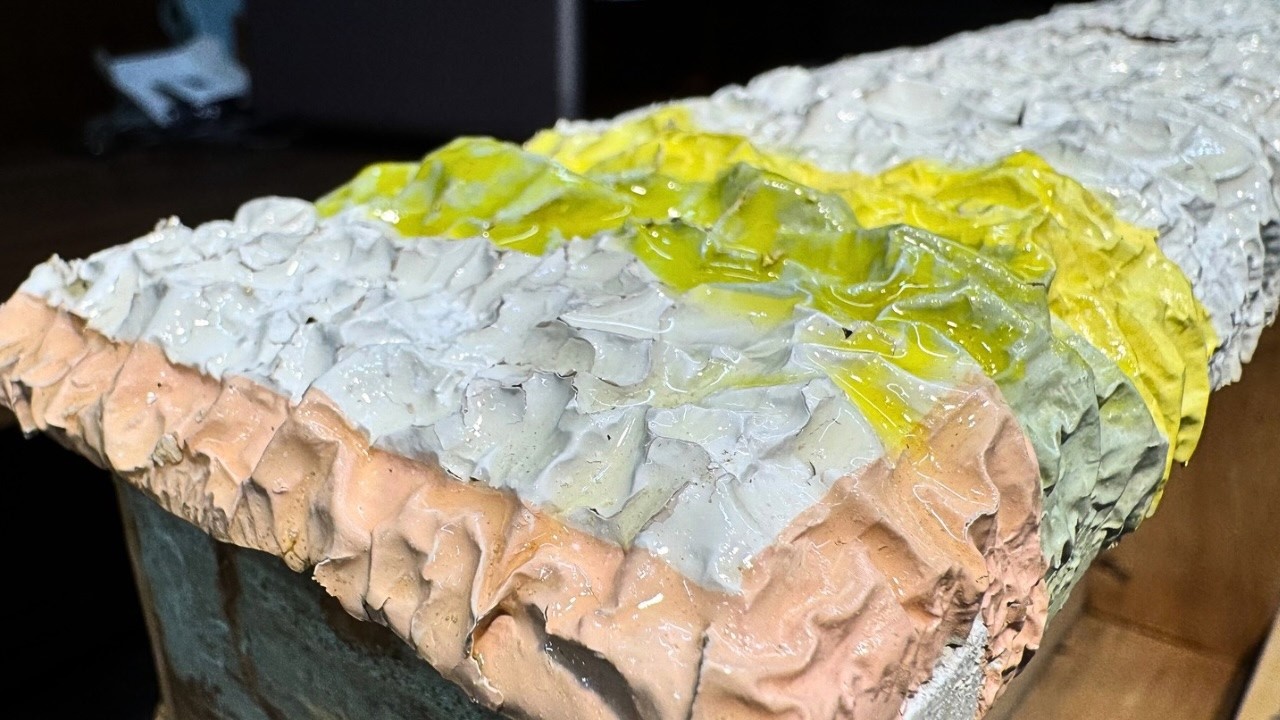 YouTube post by @MadCityModern for SurfPrep sanding. Caption reads: Ep. 152 Restoration of $15 UGLY Painted ANTIQUE....