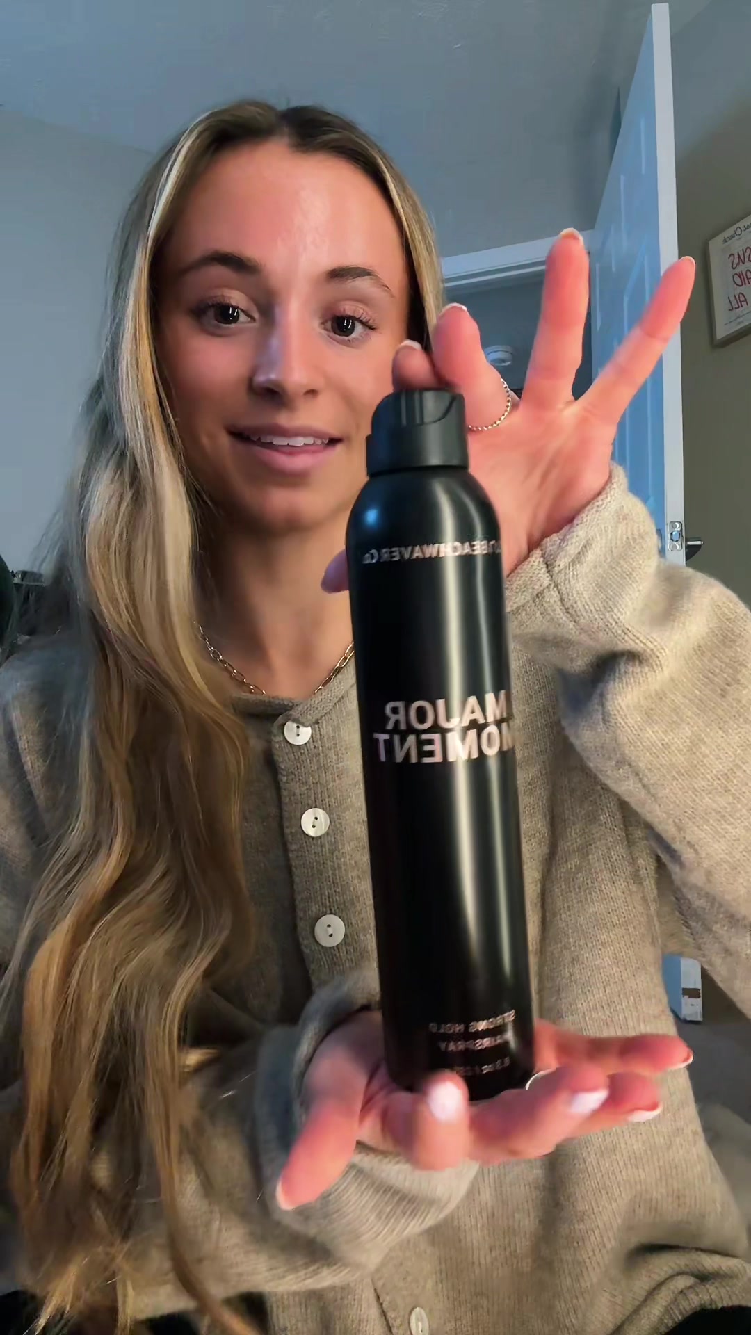 TikTok post by @alexa.gerber for Beachwaver. Caption reads: [...] monthly to my door, yes please! @Beachwaver....