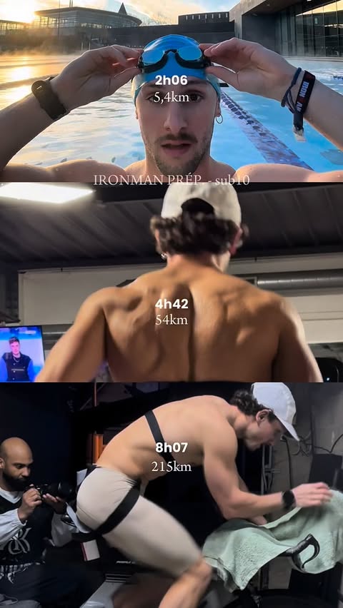 Instagram post by @hugzy____ for Esn. Caption reads: [...] - objectif sub 10h 🔥 . Mon sponsor : 💊....