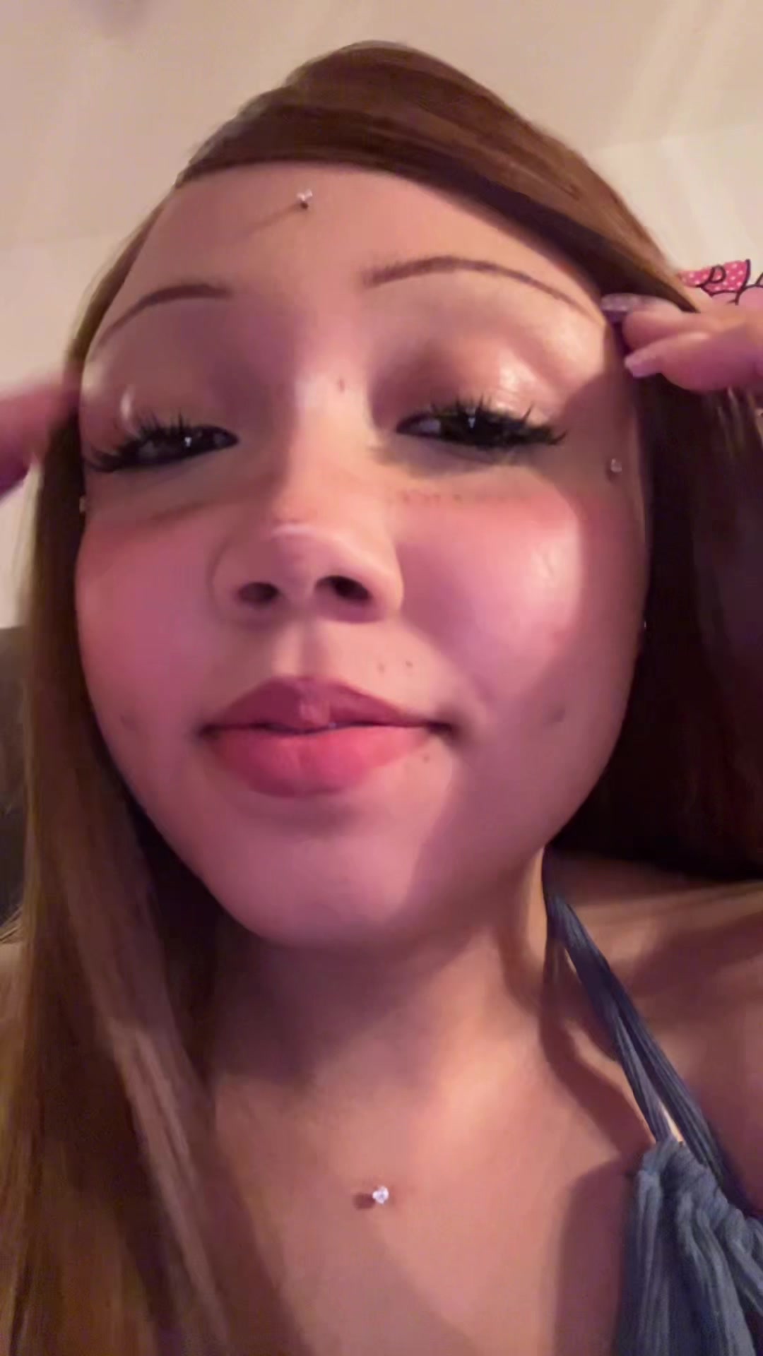 TikTok post by @puppie.uvu for Flower Knows. Caption reads: hi lippie from @Flower Knows Makeup !! #alt #nail....