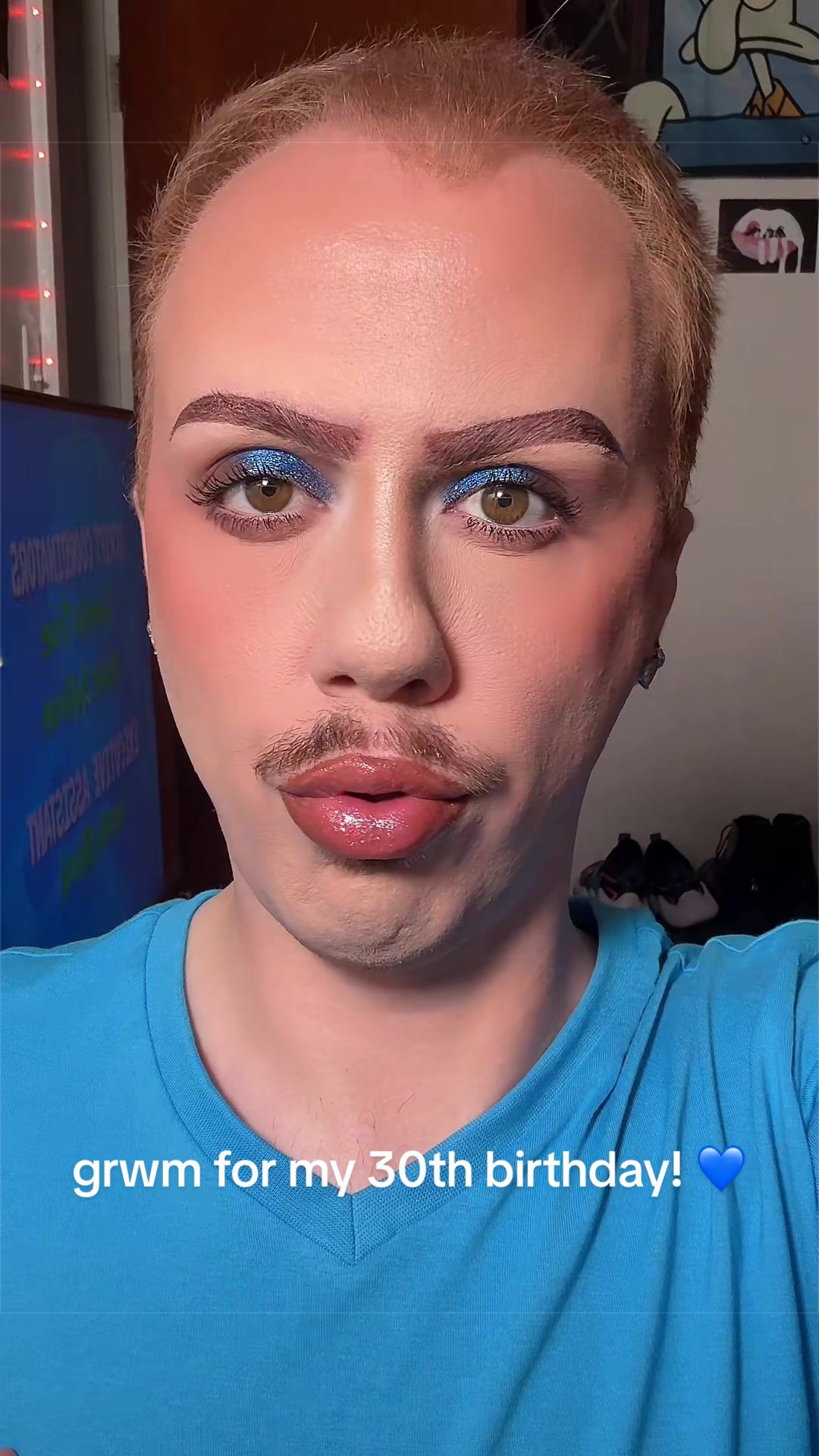 TikTok post by @daneridolfi for Adriana Nichole Cosmetics. Caption reads: [...] & used — @Dominique Cosmetics @Adriana....
