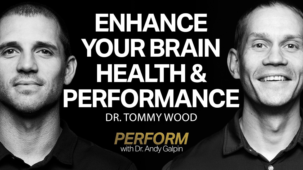 YouTube post by @drandygalpin for RP Strength. Caption reads: Dr. Tommy Wood: Enhancing Brain Performance &....