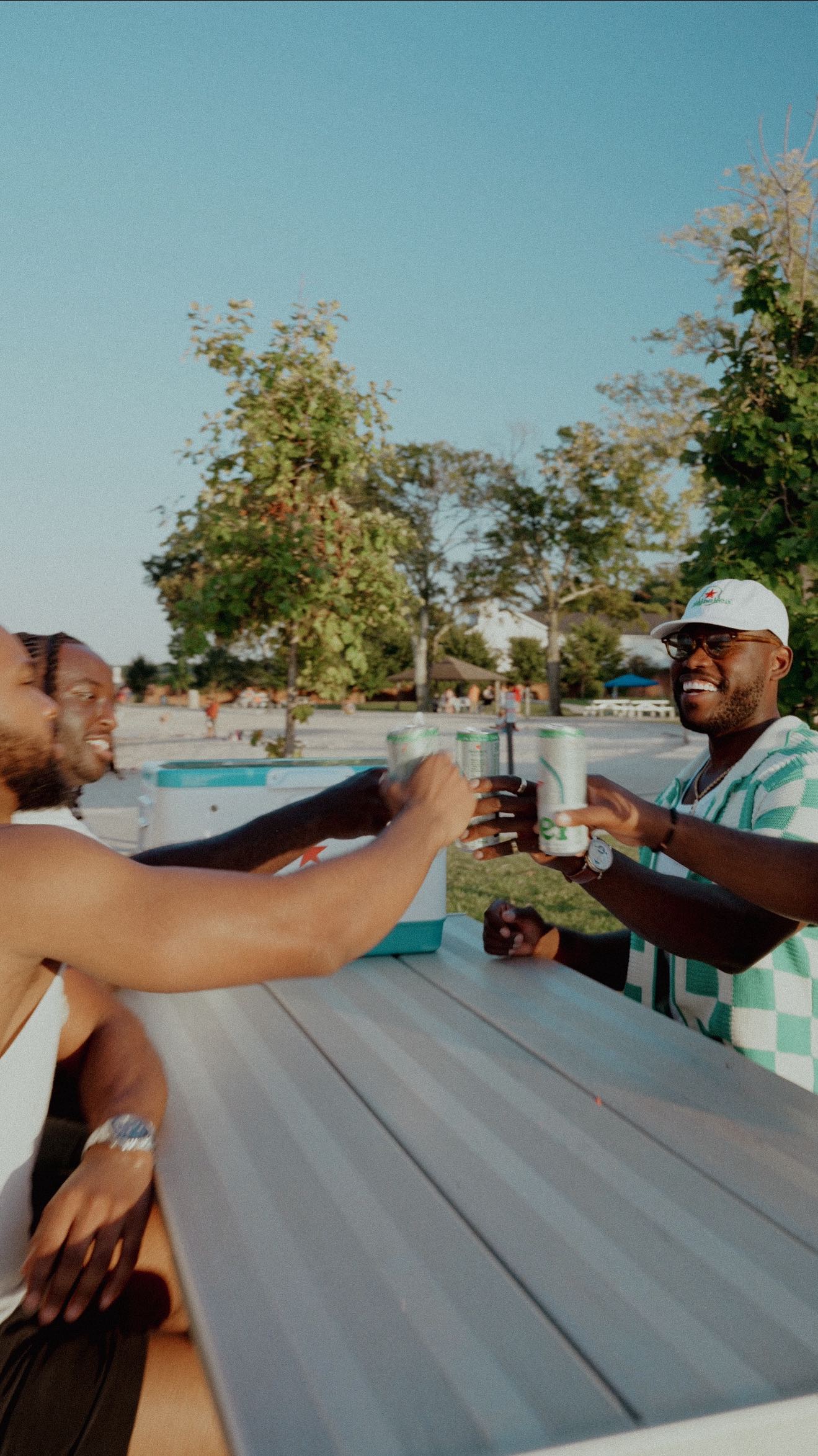 Instagram post by @jaylan_mobley for Heineken US. Caption reads: Summer isn’t over until the last slice, the last....