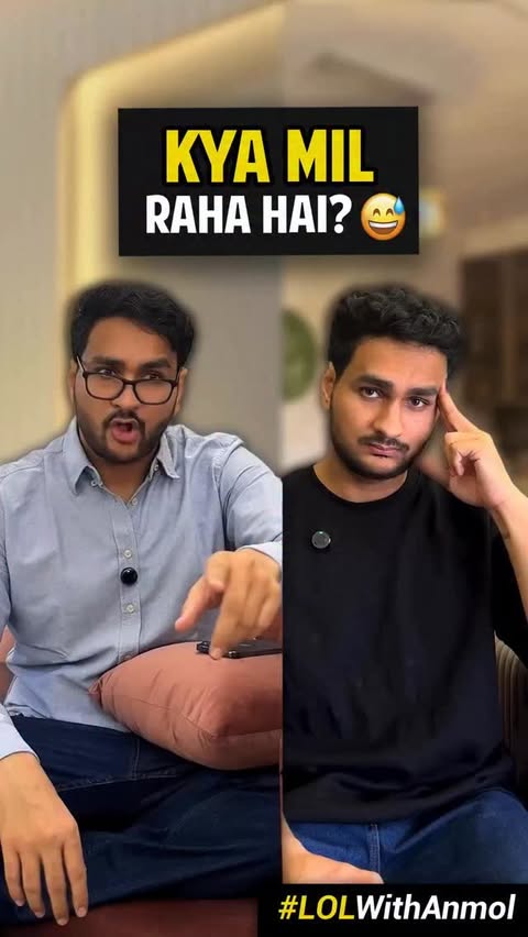 Instagram post by @anmolsachar for JioMart. Caption reads: Indian dads ka favourite question, “Kya mil raha....
