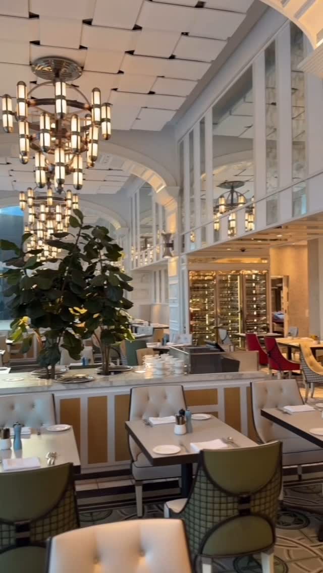 Instagram post by @roxyjacenko for Crown Melbourne. Caption reads: [...] Conservatory breakfast buffet....