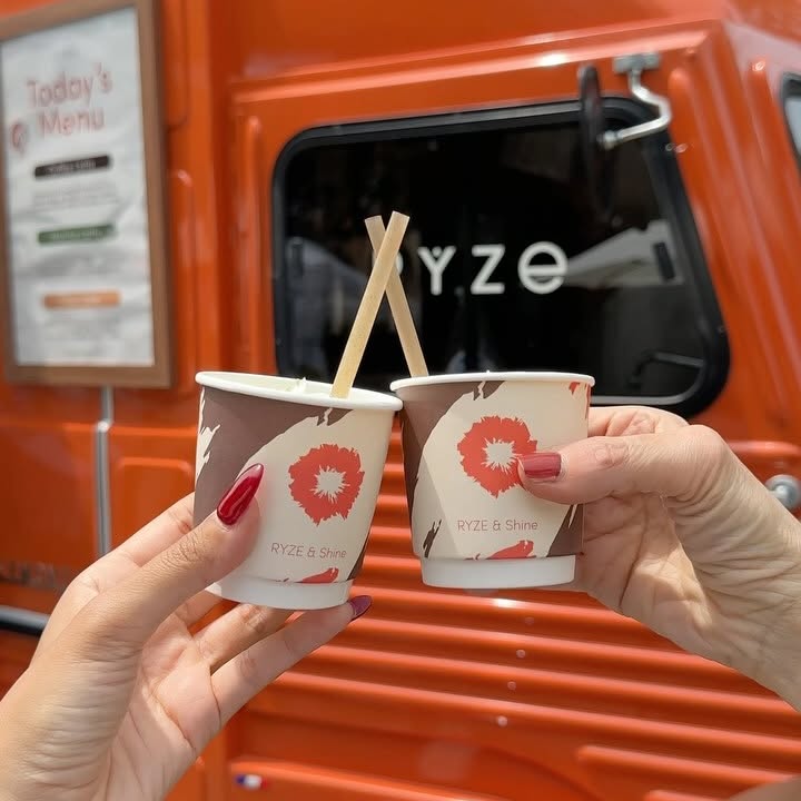 Instagram post by @amorraytravels for RYZE SUPERFOODS. Caption reads: Everything I ate at Smorgasburg starting with....