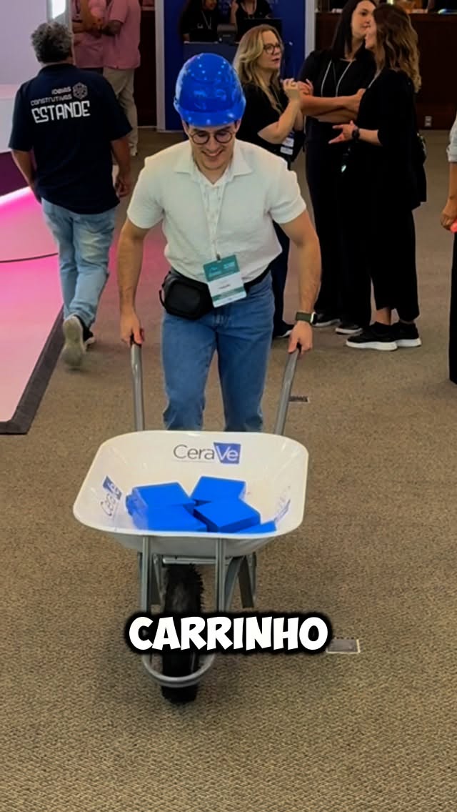 Instagram post by @ivan.dermato for CeraVe. Caption reads: Vem comigo para um dia no MAIOR congresso de....