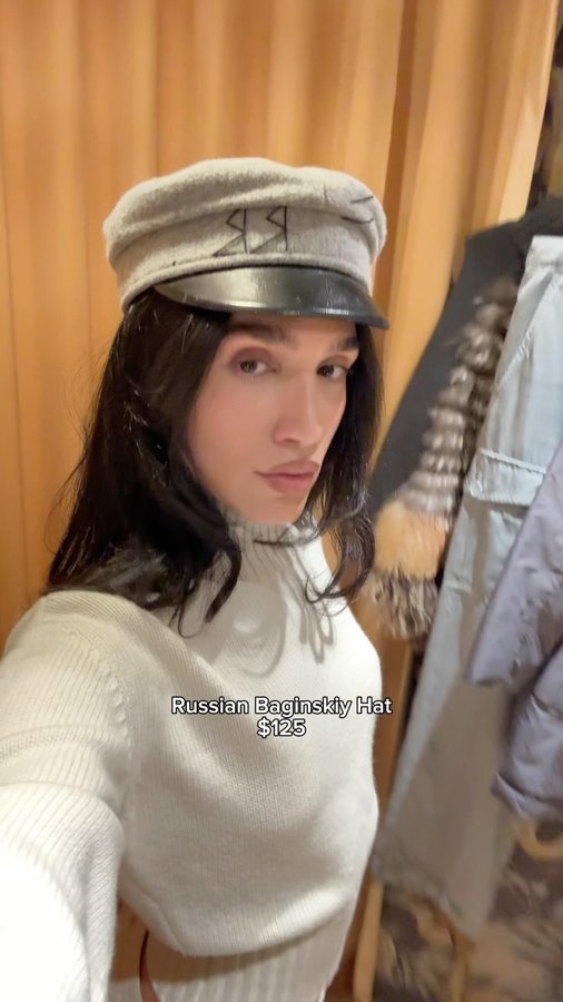 Instagram post by @robrahmand for Mine & Yours. Caption reads: The Dries Van Noten fur belt and the Max Mara....