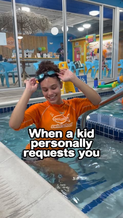Instagram post by @nj_parksharks for Goldfish Swim School. Caption reads: [...] Shoutout to the 🐐 Clarymel!! 📍: Goldfish....