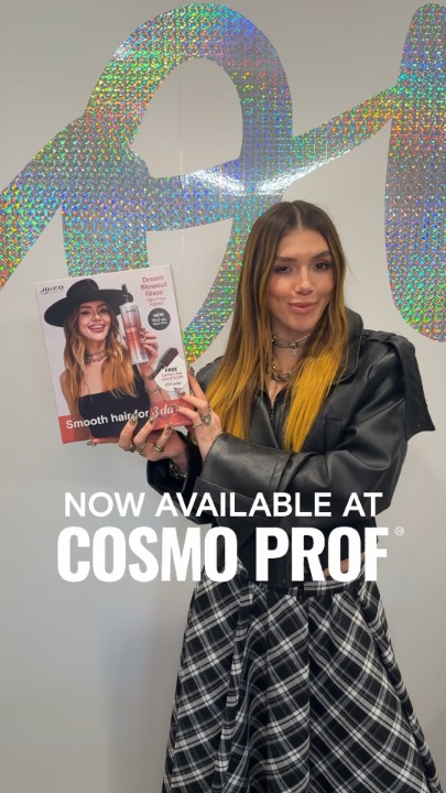 Instagram post by @larisadoll for Joico. Caption reads: [...] don't walk to your nearest Cosmo Prof!!....
