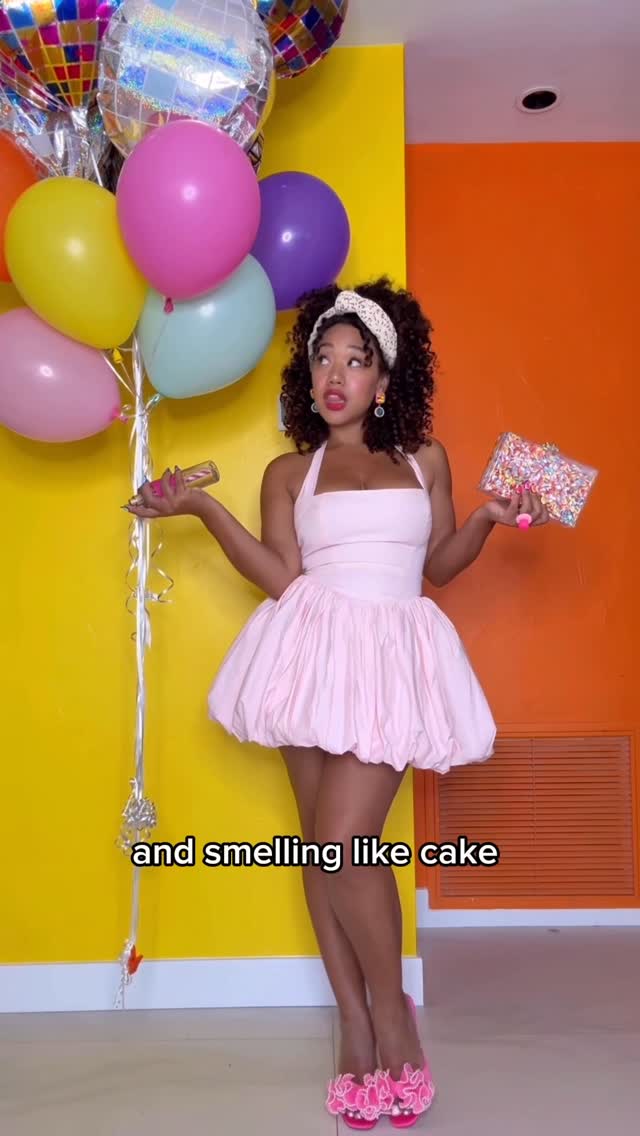 Instagram post by @colormecourtney for Milk Bar. Caption reads: #Ad✨ saying yes to sprinkles & celebrating....