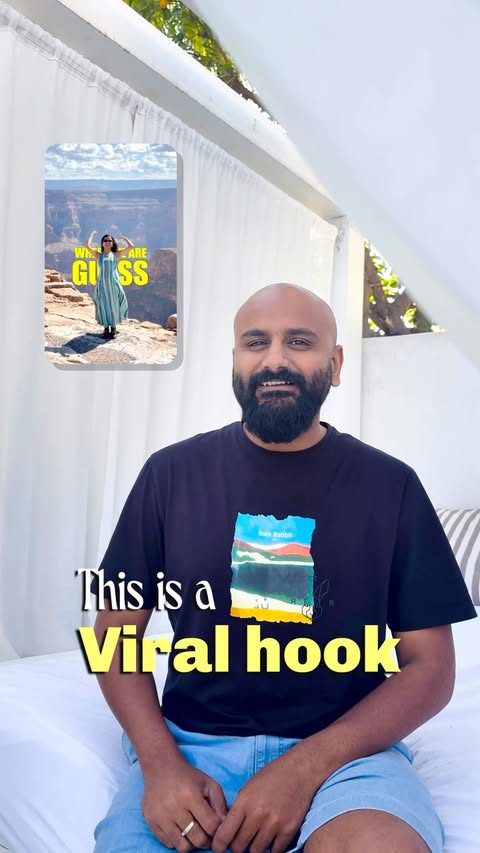 Instagram post by @wanderlust_himani for Adobe Video & Motion. Caption reads: That viral hook you keep seeing? 👀🎬 Here’s....