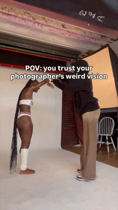 Instagram post by @duhmarr for Diesel. Caption reads: shot a campaign for @diesel (yall need to hire me....