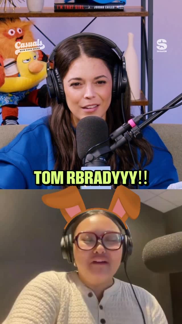 Instagram post by @casualsthepodcast for SiriusXM. Caption reads: Ruh-roh 🦴🏈

NEW EPISODE 💃🔥 Does Aaron Rodgers’....