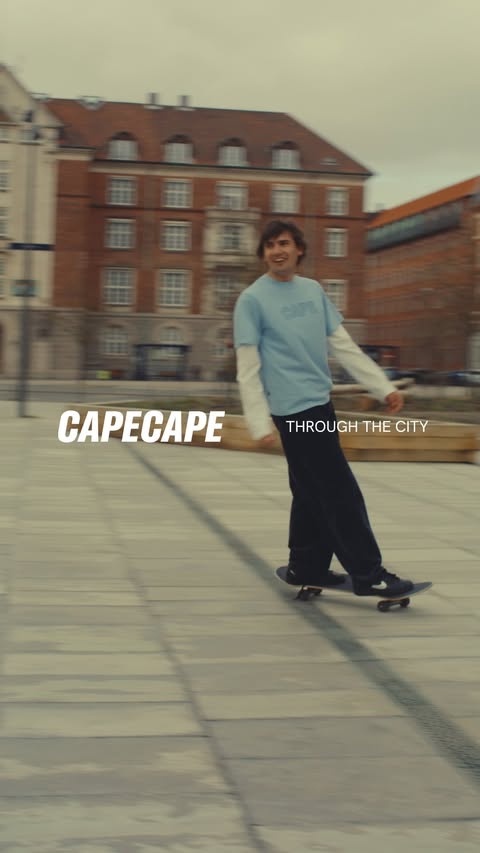 Instagram post by @emiliebritingv for Capecape. Caption reads: [...] | Though the city with @capecapecph. Ude nu!.