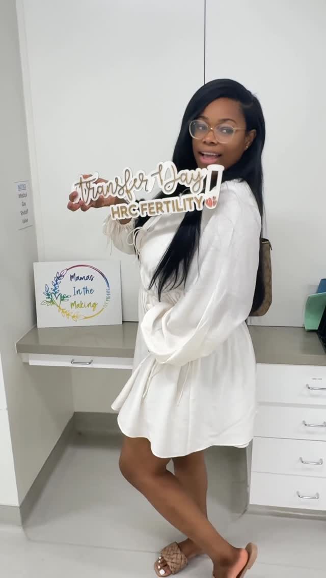 Instagram post by @embracingembryo for Shay & Blue. Caption reads: ✨ Years without perfume because of IVF… now I can....