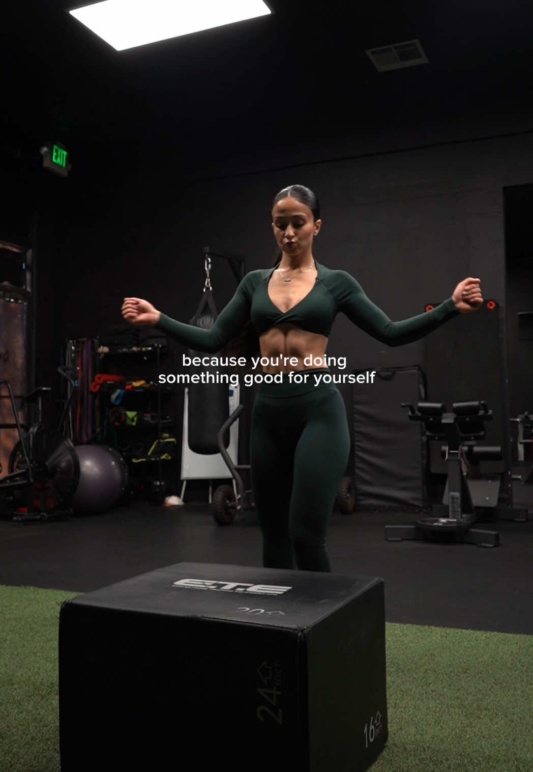 TikTok post by @nonabayat for Bloom Nutrition. Caption reads: just lock in & ignore the noise @Bloom Nutrition....