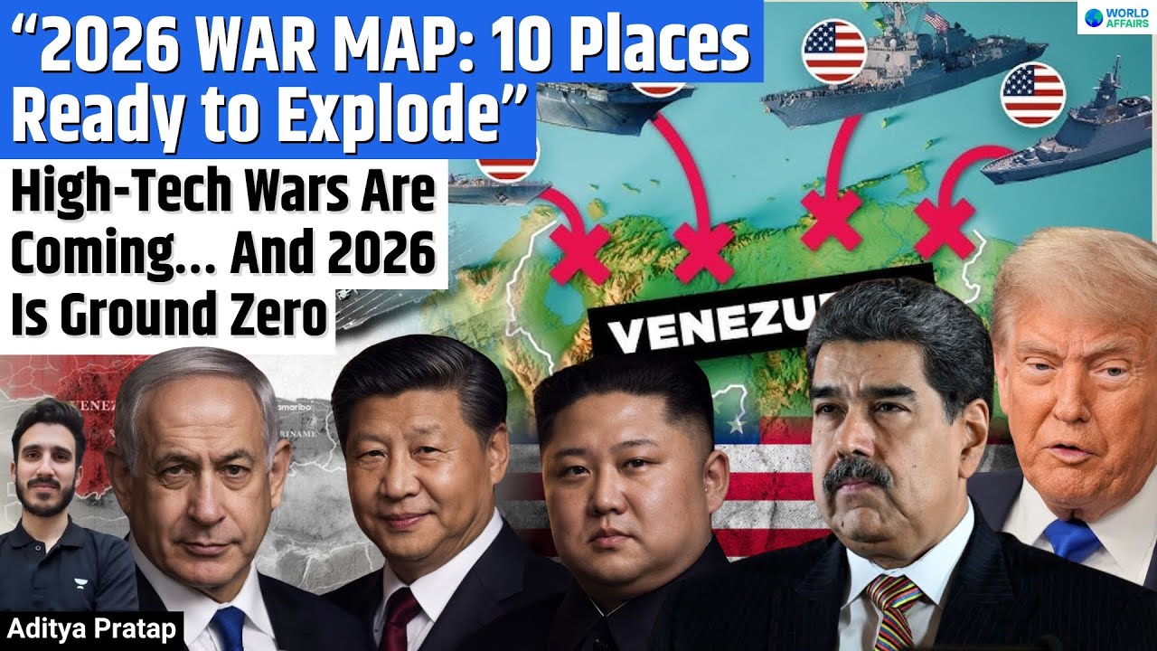 YouTube post by @WorldAffairsUnacademy for Unacademy. Caption reads: Top Military Reports Reveal 2026’s Most Dangerous....