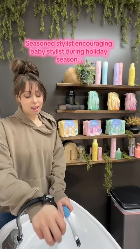 Instagram post by @thebaileylavender for DESIGNME Hair. Caption reads: Make my coffee a double this week 🤣....