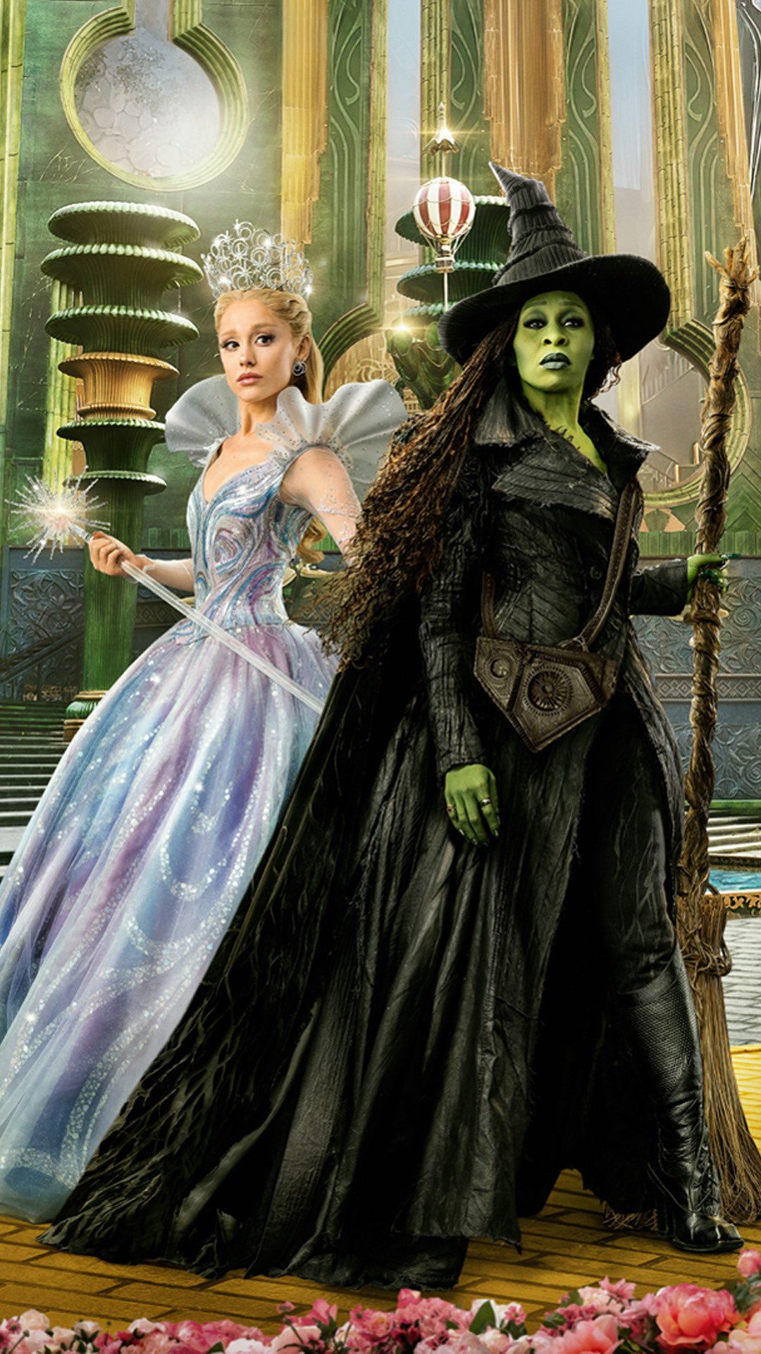 Instagram post by @wickedthesoundtrack for Apple Music. Caption reads: #WickedForGood is in theaters now! @cynthiaerivo....