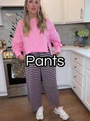 TikTok post by @caleighdeal for UEU. Caption reads: [...] pants! #comfypants #fashion #fallfashion....