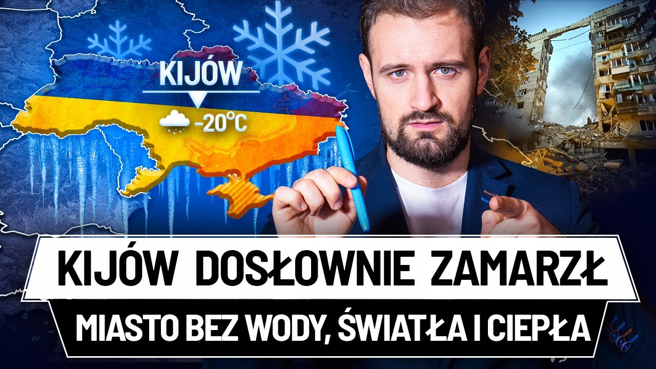 YouTube post by @GlobalistaTV for BBC. Caption reads: Ukraine FREEZES and Russia ATTACKS - Kiev's Big....