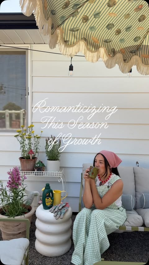 Instagram post by @homeoflemons for Miracle-Gro. Caption reads: Romanticizing this season of life with @MiracleGro....