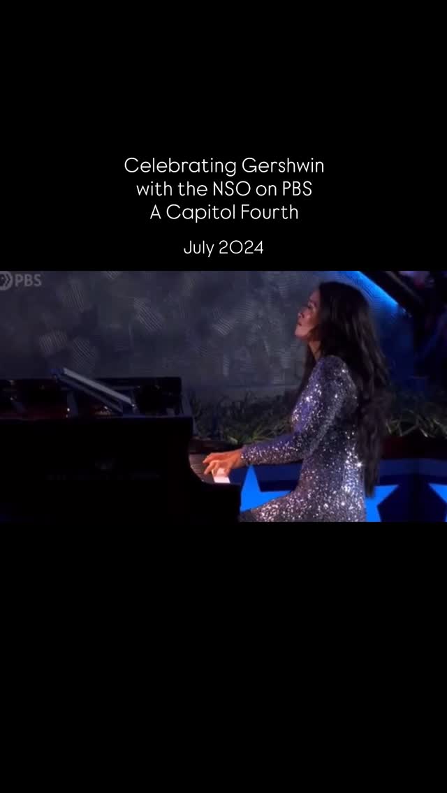 Instagram post by @misschloeflower for PBS. Caption reads: Forever a proud supporter of @pbs #georgegershwin.